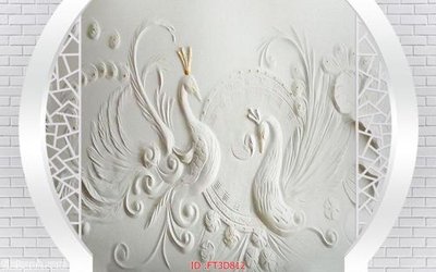 File ảnh Tường nền 3D hiện đại FT3D812 (gốc) trang trí khách sạn