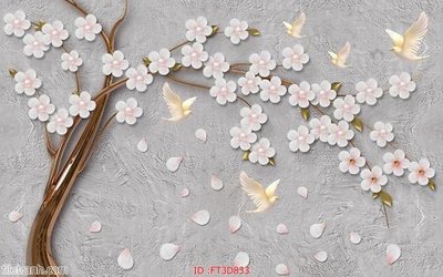 File gốc Tường nền 3D hiện đại FT3D833 (ảnh rõ nét) để in