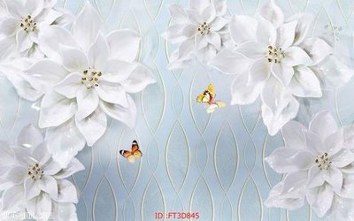 File in ấn Tường nền 3D hiện đại FT3D845 chuyên nghiệp