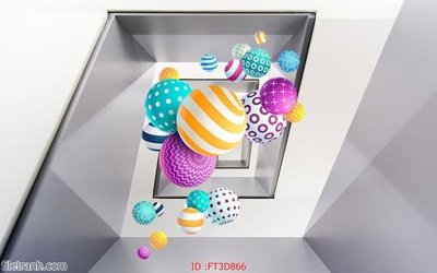 Tải file Tường nền 3D hiện đại FT3D866 (ảnh gốc) in tráng gương