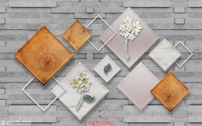 File ảnh Tường nền 3D hiện đại FT3D882 (gốc) cho trang trí nội thất
