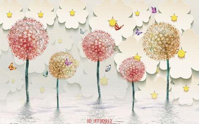 Tải file Tường nền 3D hiện đại FT3D912 (gốc) chủ đề phong thủy