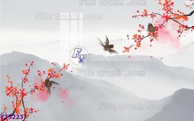 File gốc Filetranh tường nền nhà hàng KTV FT5223 (in tráng gương) nghệ thuật