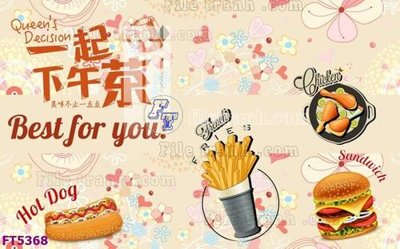 File gốc Filetranh tường nền nhà hàng KTV FT5368 (thiết kế) độc quyền