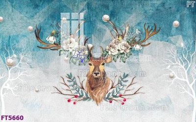 File gốc Filetranh tường nền nhà hàng KTV FT5660 (trang trí) cho phòng khách