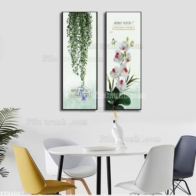 File gốc File tranh treo tường pha lê gương FT99007 (phong cách) châu Âu