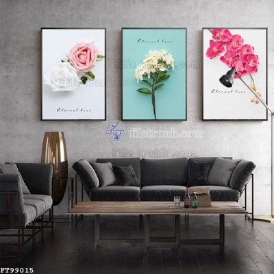 File tranh File tranh treo tường pha lê gương FT99015 (gốc) chủ đề thiên nhiên