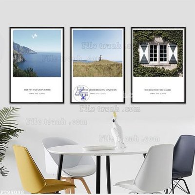 File tranh gốc File tranh treo tường pha lê gương FT99098 chủ đề hiện đại