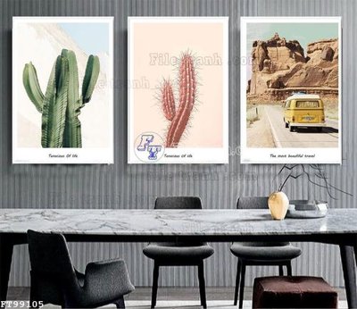 File gốc File tranh treo tường pha lê gương FT99105 (in mica) làm bảng hiệu