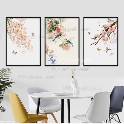 File in ấn File tranh treo tường pha lê gương FT99226 (bản gốc) chất lượng cao