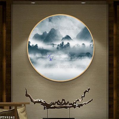 File tranh File tranh treo tường pha lê gương FT99242 (file gốc) chuẩn màu in