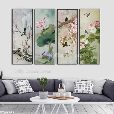 File tranh File tranh treo tường pha lê gương FT99268 (gốc) in film