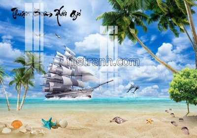 Tải file gốc File tranh thuận buồm xuôi gió FTB112 (bản PSD) đầy đủ layer