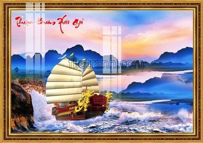 Cung cấp file tranh gốc File tranh thuận buồm xuôi gió FTB125 độc quyền