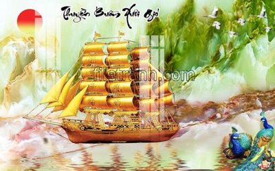 File ảnh File tranh thuận buồm xuôi gió FTB164 (gốc) in biển hiệu
