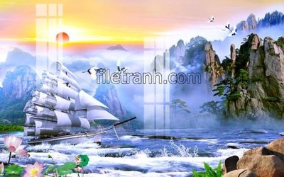 Tải file gốc File tranh thuận buồm xuôi gió FTB2 (bản PSD) gốc