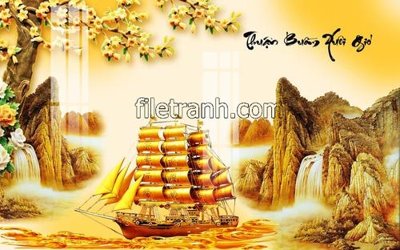 File tranh File tranh thuận buồm xuôi gió FTB33 (ảnh gốc) chi tiết rõ ràng