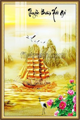 Tải file File tranh thuận buồm xuôi gió FTB55 (PSD) cho in ấn quảng cáo