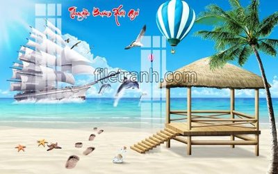 Tải file gốc File tranh thuận buồm xuôi gió FTB95 dùng cho in ấn