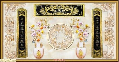 Tải file File tranh phòng thờ FTPT1031 (ảnh gốc) 300dpi File tranh phòng thờ FTPT1031