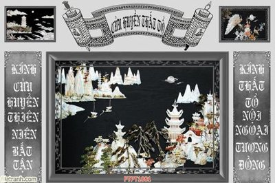 File tranh File tranh phòng thờ FTPT1081 (gốc) chủ đề tĩnh vật