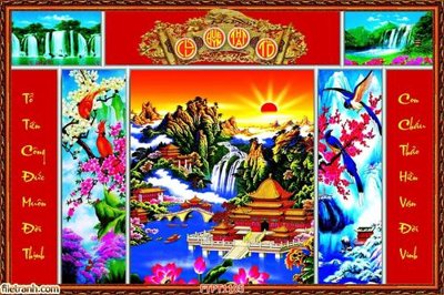 File in ấn File tranh phòng thờ FTPT1105 (bản gốc) sắc nét