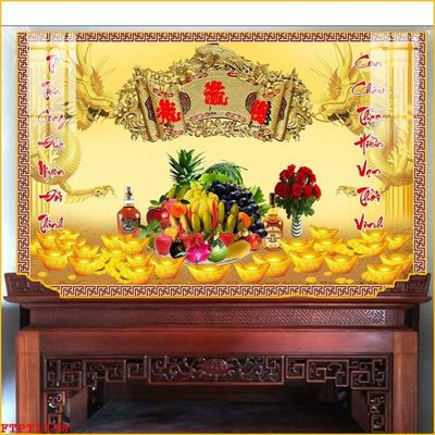 Tệp tin gốc File tranh phòng thờ FTPT1198 (dùng cho in) File tranh phòng thờ FTPT1198