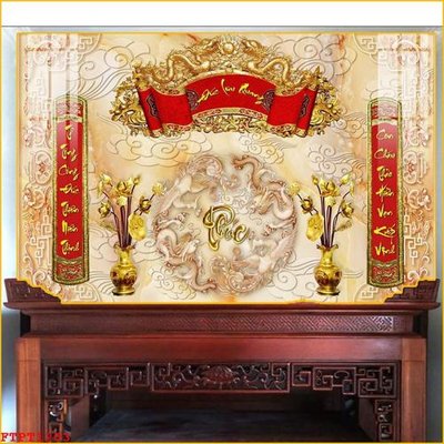 File tranh quảng cáo File tranh phòng thờ FTPT1203 (file gốc) chuyên nghiệp