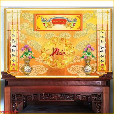 Tải file gốc File tranh phòng thờ FTPT1227 (bản PSD) còn layer