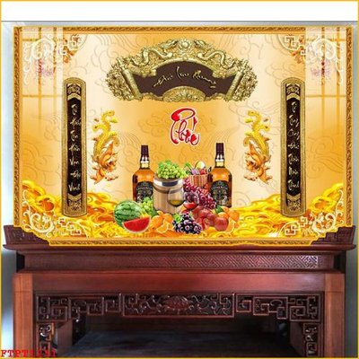 Tải file gốc File tranh phòng thờ FTPT1231 (bản PSD) còn layer