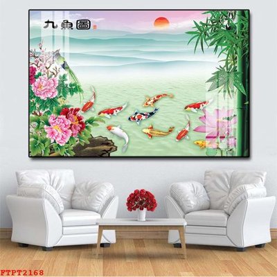 File gốc Tranh sơn thủy thác nước FTPT2168 (PNG) nền trong suốt