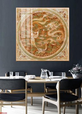 File tranh File gốc tranh rồng hổ FTR106 (bản gốc) trang trí văn phòng