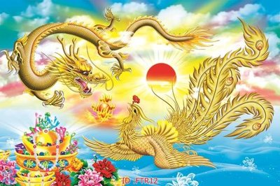 File PSD File gốc tranh rồng hổ FTR12 (gốc) cho designer