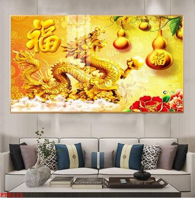 File tranh File gốc tranh rồng hổ FTR121 (ảnh gốc) in trần nhà