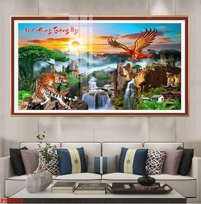 Tải file File gốc tranh rồng hổ FTR259 (gốc) để in ấn ngay