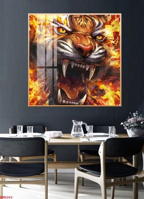 File gốc File gốc tranh rồng hổ FTR302 (phiên bản chuẩn) để in ấn