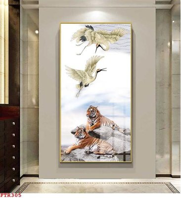 Tải file File gốc tranh rồng hổ FTR305 (gốc) làm tranh trang trí