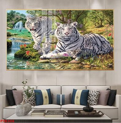 File gốc File gốc tranh rồng hổ FTR306 (in lụa) trang trí tường