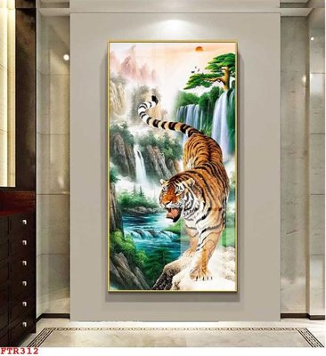 Download file gốc File gốc tranh rồng hổ FTR312 (in mica) 3D