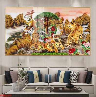 File gốc File gốc tranh rồng hổ FTR357 (PNG) nền trong suốt