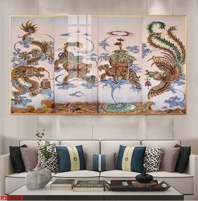 File gốc File gốc tranh rồng hổ FTR359 (phiên bản chuẩn) để in ấn