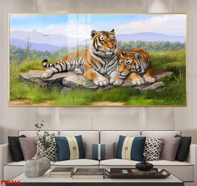 File gốc File gốc tranh rồng hổ FTR716 (in lụa) tranh thuận buồm