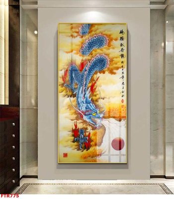 File in lụa File gốc tranh rồng hổ FTR775 (tân cổ điển) File gốc tranh rồng hổ FTR775