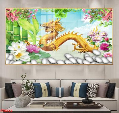 File PSD File gốc tranh rồng hổ FTR812 (nguyên bản) cho thiết kế