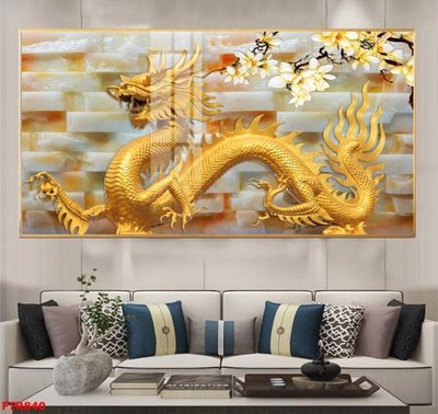 File ảnh File gốc tranh rồng hổ FTR840 (gốc) in biển hiệu