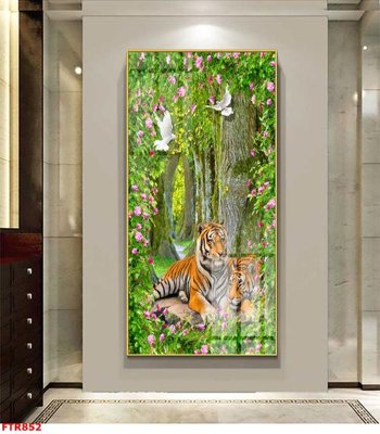 Tải file File gốc tranh rồng hổ FTR852 (ảnh gốc) in tráng gương