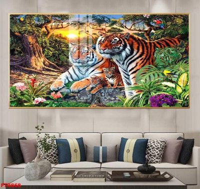 File in ấn chuyên nghiệp File gốc tranh rồng hổ FTR868 (file gốc)