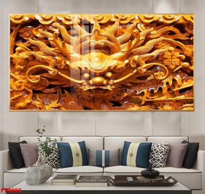 File gốc File gốc tranh rồng hổ FTR880 (in mica) làm quà tặng