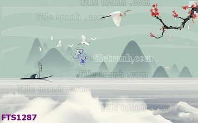 File tranh File in tranh tường hiện đại FTS1287 (ảnh gốc) in trần nhà