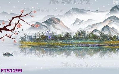 File in trần File in tranh tường hiện đại FTS1299 (file gốc) chủ đề vũ trụ